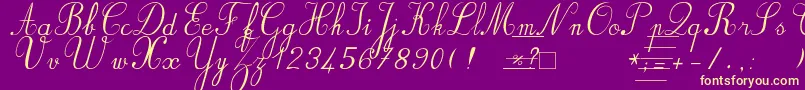 Bvronit2 Font – Yellow Fonts on Purple Background