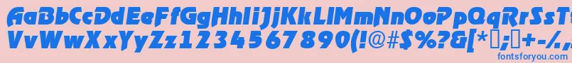 fuente ThimbadisplaysskItalic – Fuentes Azules Sobre Fondo Rosa