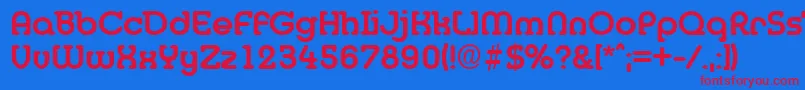 Шрифт Desireebeckermedium – красные шрифты на синем фоне