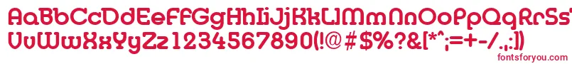 Desireebeckermedium Font – Red Fonts on White Background