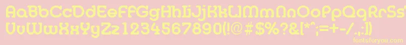 En savoir plus sur la police Desireebeckermedium Police Desireebeckermedium – polices jaunes sur fond rose