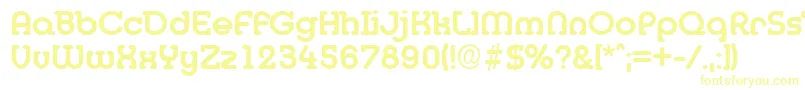 Desireebeckermedium-fontti – keltaiset fontit