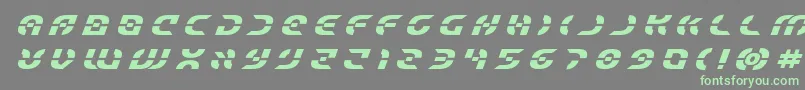 fuente Starfighterboldtitleital – Fuentes Verdes Sobre Fondo Gris