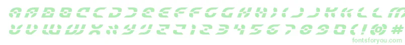 Starfighterboldtitleital-Schriftart – Grüne Schriften