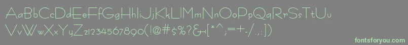 FastracfashionRegular-Schriftart – Grüne Schriften auf grauem Hintergrund