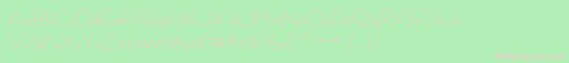 FastracfashionRegular Font – Pink Fonts on Green Background