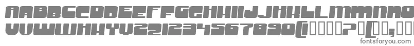 フォントGrooveMachineExpandedBold – 白い背景に灰色の文字