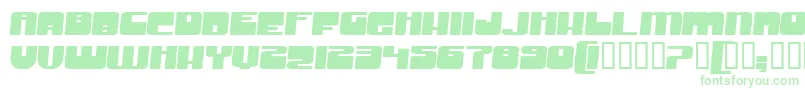 フォントGrooveMachineExpandedBold – 白い背景に緑のフォント