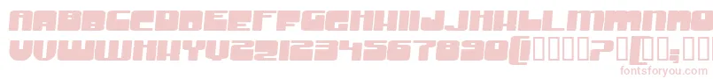Шрифт GrooveMachineExpandedBold – розовые шрифты на белом фоне