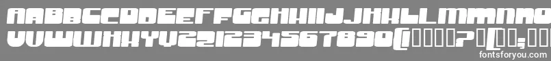 フォントGrooveMachineExpandedBold – 灰色の背景に白い文字
