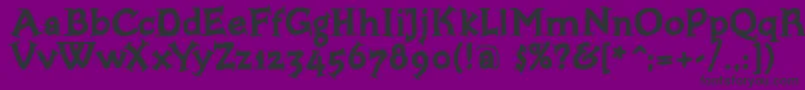 Bloxxserifbold Font – Black Fonts on Purple Background