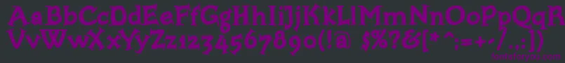 Bloxxserifbold Font – Purple Fonts on Black Background
