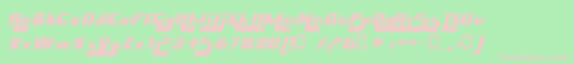 HuskyStash Font – Pink Fonts on Green Background