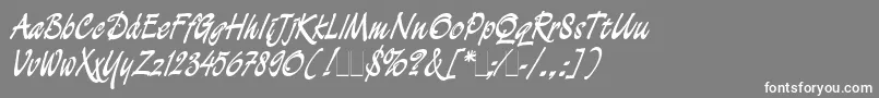 フォントDemianCyrPlain1.0 – 灰色の背景に白い文字