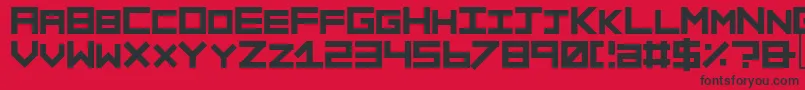 Sinner ffy Font – Black Fonts on Red Background