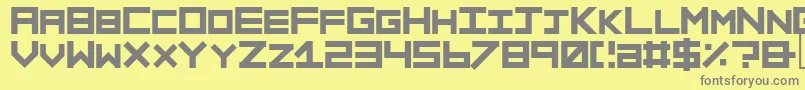 Sinner ffy Font – Gray Fonts on Yellow Background