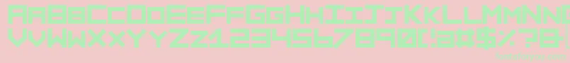 Sinner ffy Font – Green Fonts on Pink Background