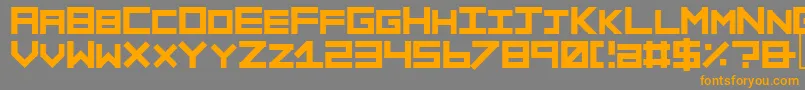 Sinner ffy Font – Orange Fonts on Gray Background