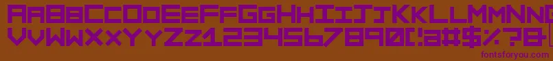 Sinner ffy Font – Purple Fonts on Brown Background