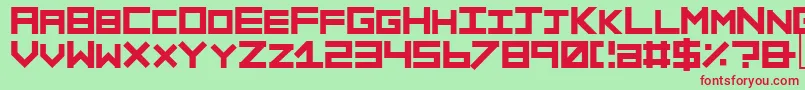 Sinner ffy Font – Red Fonts on Green Background