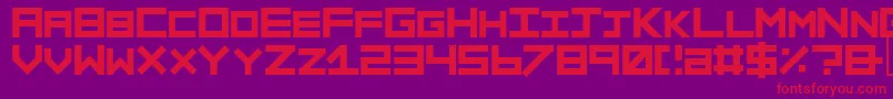 Sinner ffy Font – Red Fonts on Purple Background