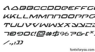 4114BlasterExpandedItalic font – Fonts Starting With 4
