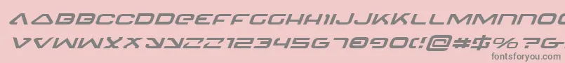 4114BlasterExpandedItalic Font – Gray Fonts on Pink Background