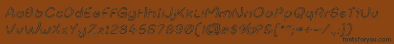 NameUndetermined-Schriftart – Schwarze Schriften auf braunem Hintergrund