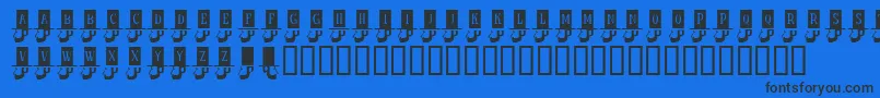 KrHonestAbe-fontti – mustat fontit sinisellä taustalla