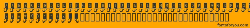 KrHonestAbe Font – Black Fonts on Orange Background