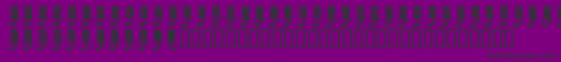 Шрифт KrHonestAbe – чёрные шрифты на фиолетовом фоне
