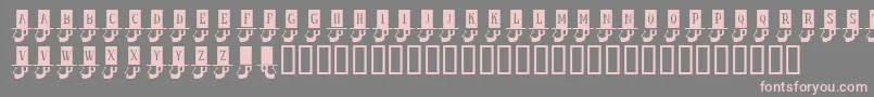 KrHonestAbe Font – Pink Fonts on Gray Background