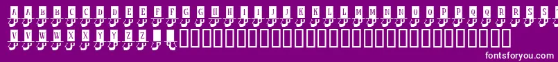 KrHonestAbe Font – White Fonts on Purple Background
