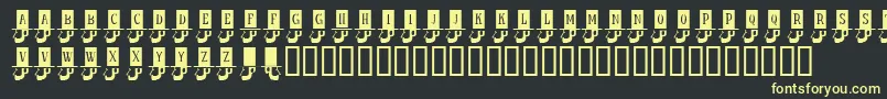 KrHonestAbe Font – Yellow Fonts on Black Background