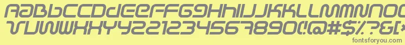 More about SciFiedXItalic Font SciFiedXItalic Font – Gray Fonts on Yellow Background