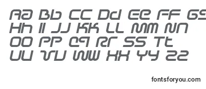 SciFiedXItalic-fontti