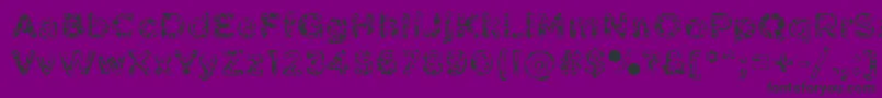 PabellonaASimplex-Schriftart – Schwarze Schriften auf violettem Hintergrund