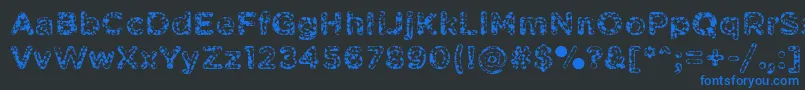 More about PabellonaASimplex Font PabellonaASimplex Font – Blue Fonts on Black Background