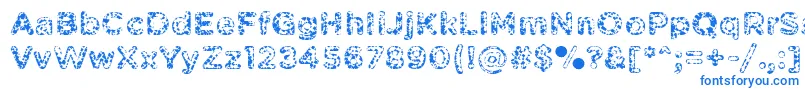 PabellonaASimplex Font – Blue Fonts on White Background