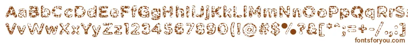 PabellonaASimplex Font – Brown Fonts on White Background