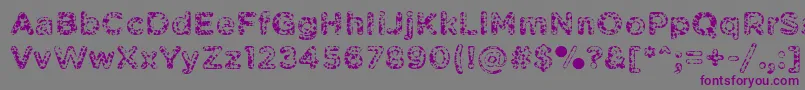 PabellonaASimplex Font – Purple Fonts on Gray Background