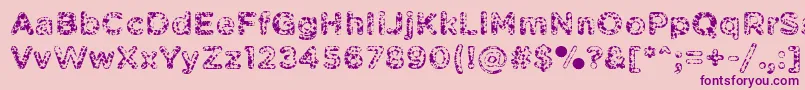 Шрифт PabellonaASimplex – фиолетовые шрифты на розовом фоне