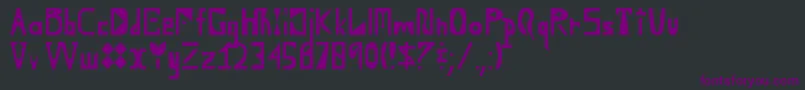 YouDontWantToKnow Font – Purple Fonts on Black Background