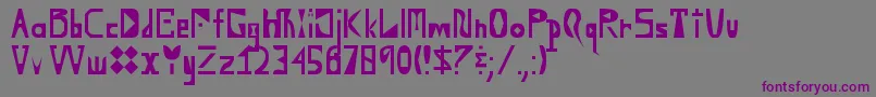 YouDontWantToKnow Font – Purple Fonts on Gray Background