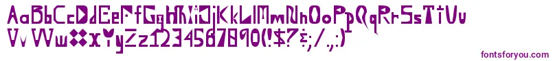 YouDontWantToKnow Font – Purple Fonts on White Background