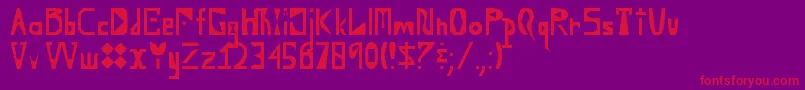 YouDontWantToKnow Font – Red Fonts on Purple Background