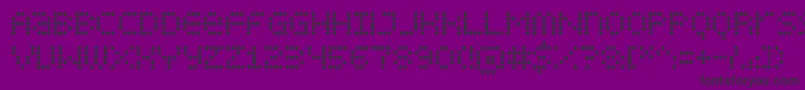 フォントDispldts – 紫の背景に黒い文字