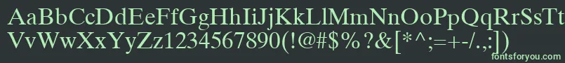 fuente TimesTenCeRoman – Fuentes Verdes Sobre Fondo Negro