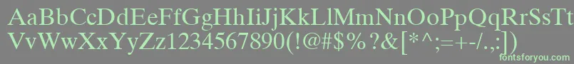 More about TimesTenCeRoman Font TimesTenCeRoman Font – Green Fonts on Gray Background