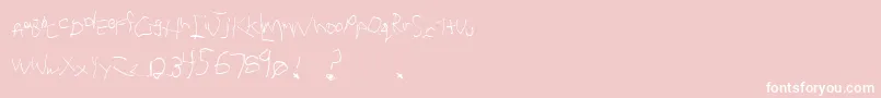 Lacquerhead Font – White Fonts on Pink Background